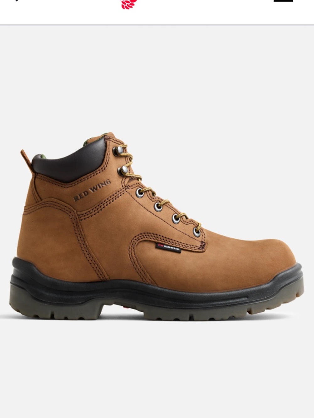 Red Wing work boots brown Waterproof Safety Toe Boot 2240 size 10.5